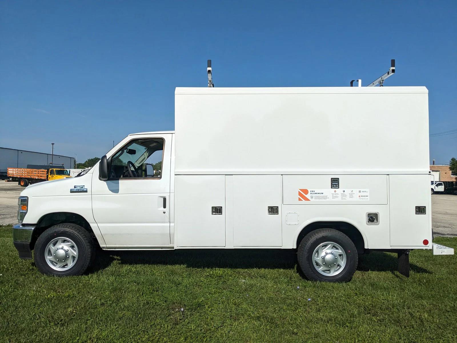 New 2024 Ford E-350 Standard RWD, 11' Reading Aluminum CSV Service Utility Van for sale #1704805 - photo 4