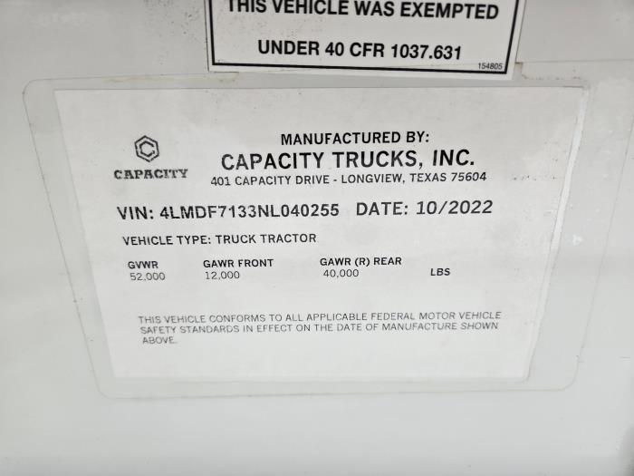 2022 Capacity TJ6500-19