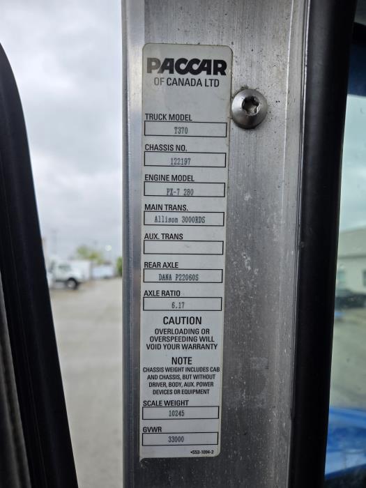 2016 Kenworth T370-6