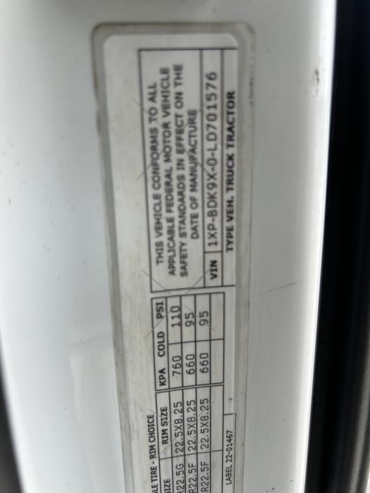 2020 Peterbilt 579-26