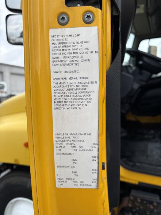 2019 Hino 268-21
