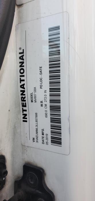 2020 International MV607-1