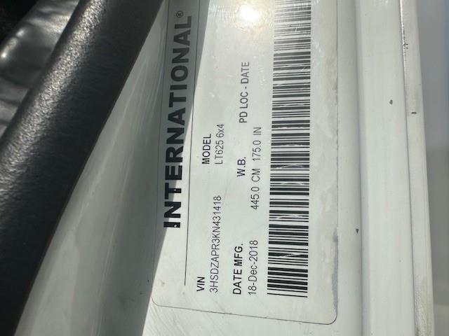 2019 International LT625-23