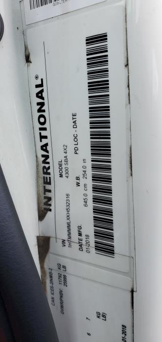 2019 International 4300-11