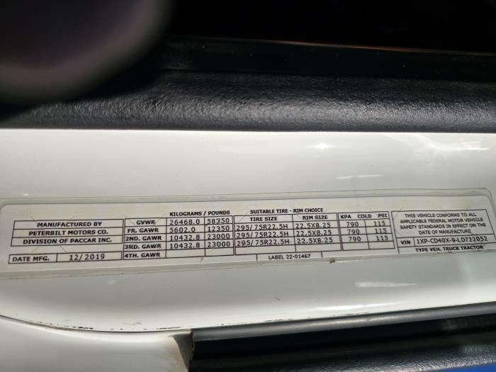 2020 Peterbilt 567-23