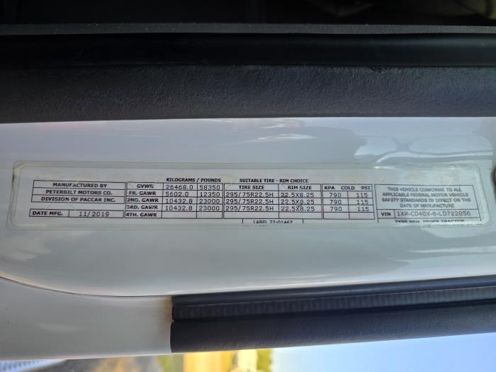 2020 Peterbilt 567-22