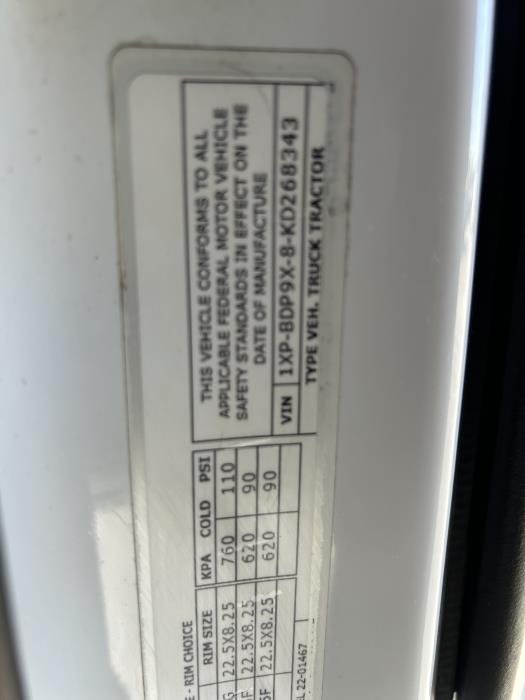 2019 Peterbilt 579-26