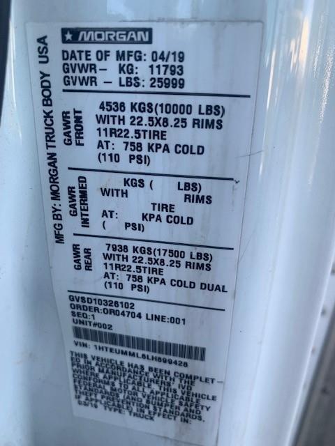 2020 International MV607-12