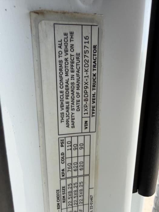 2019 Peterbilt 579-26