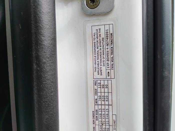 2022 Peterbilt 579-20