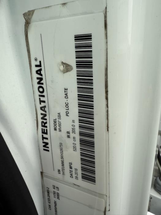 2019 International MV607-5