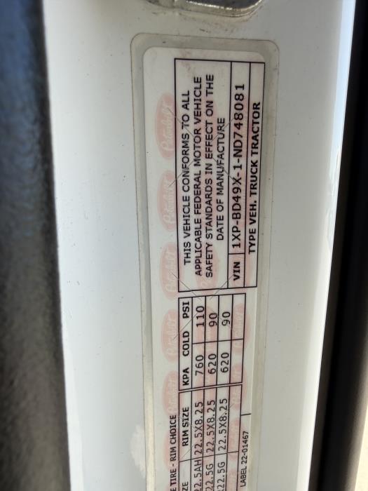 2022 Peterbilt 579-28