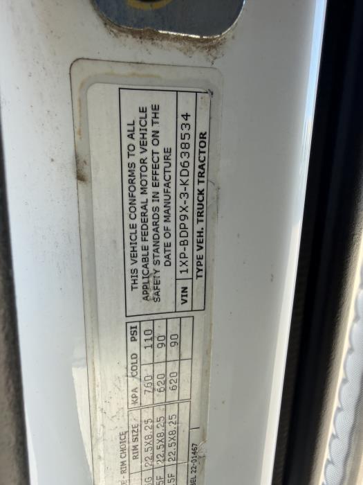 2019 Peterbilt 579-26