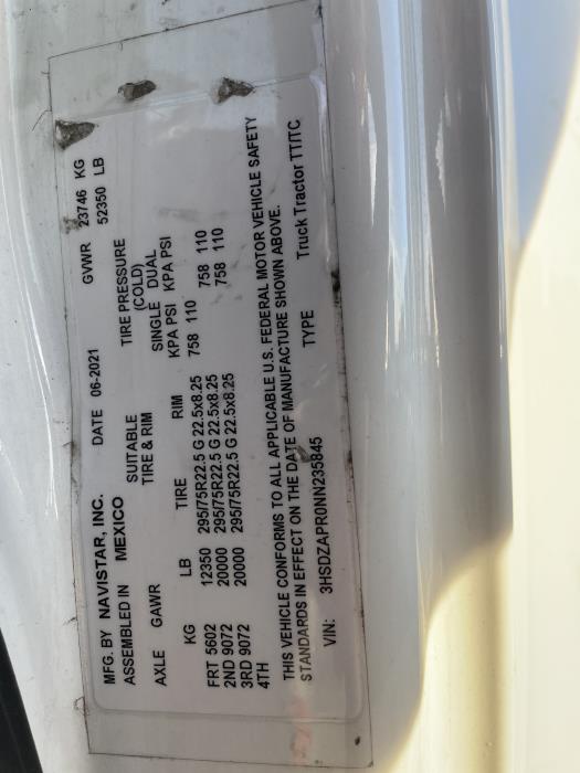 2022 International LT625-1