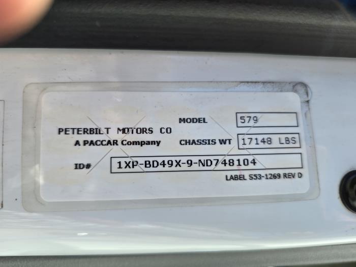 2022 Peterbilt 579-27