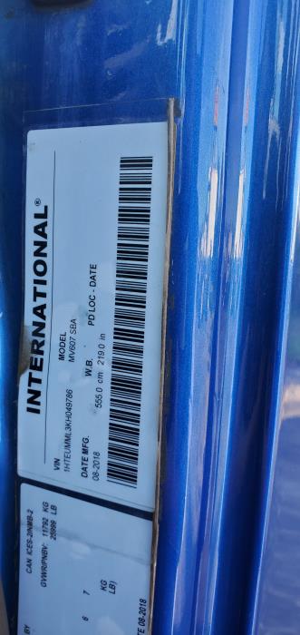 2019 International MV607-1