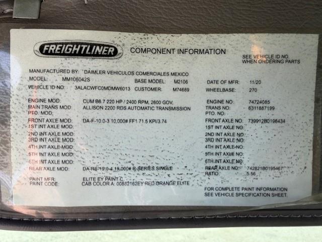 2021 Freightliner Business Class M2 106-17