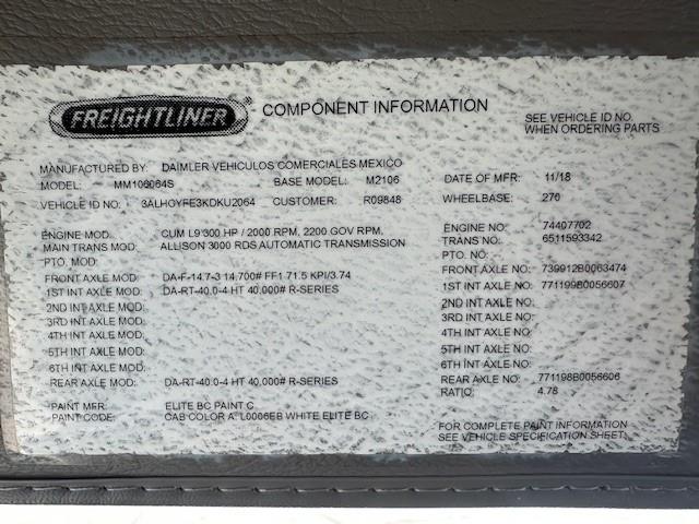 2019 Freightliner Business Class M2 106-6