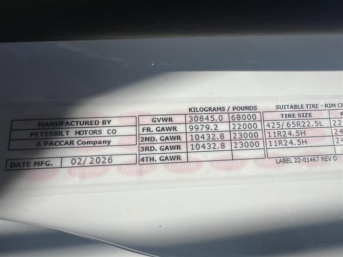 2027 Peterbilt 589-28