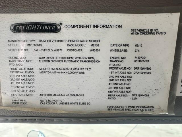 2020 Freightliner Business Class M2 106-13