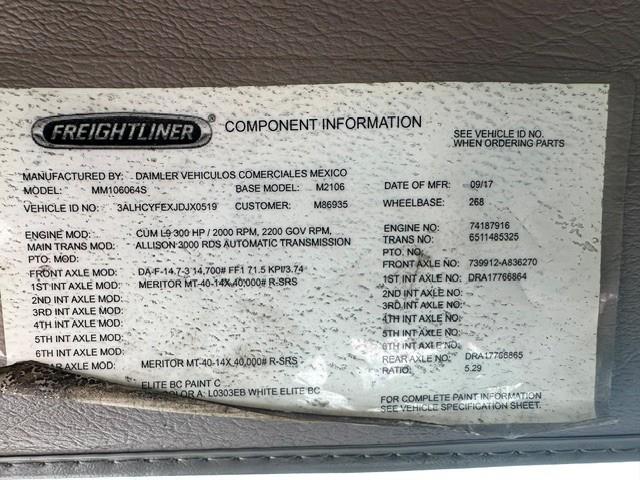 2018 Freightliner Business Class M2 106-9