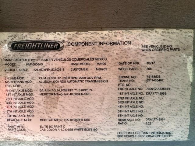 2018 Freightliner Business Class M2 106-12