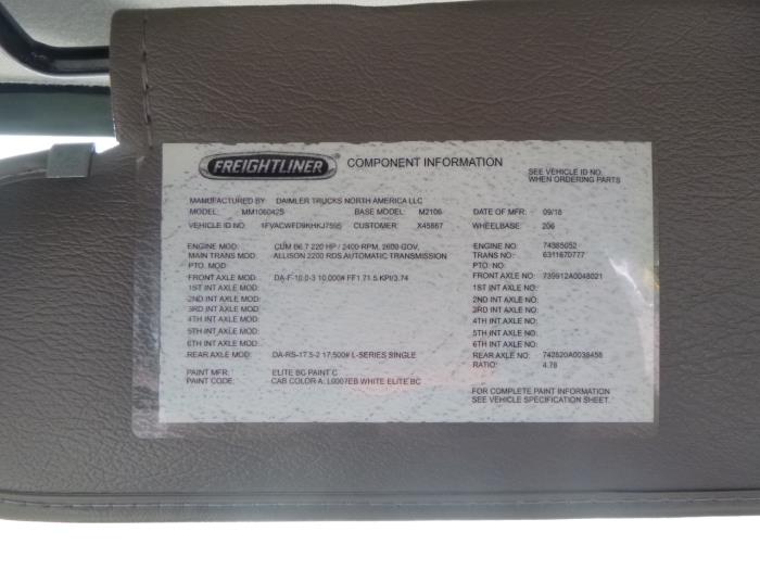 2019 Freightliner Business Class M2 106-21