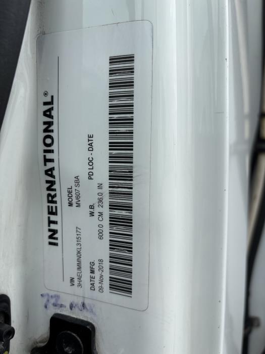 2019 International MV607-14