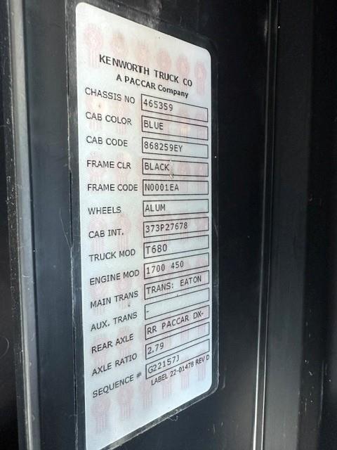 2022 Kenworth T680-13