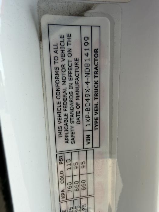 2022 Peterbilt 579-25