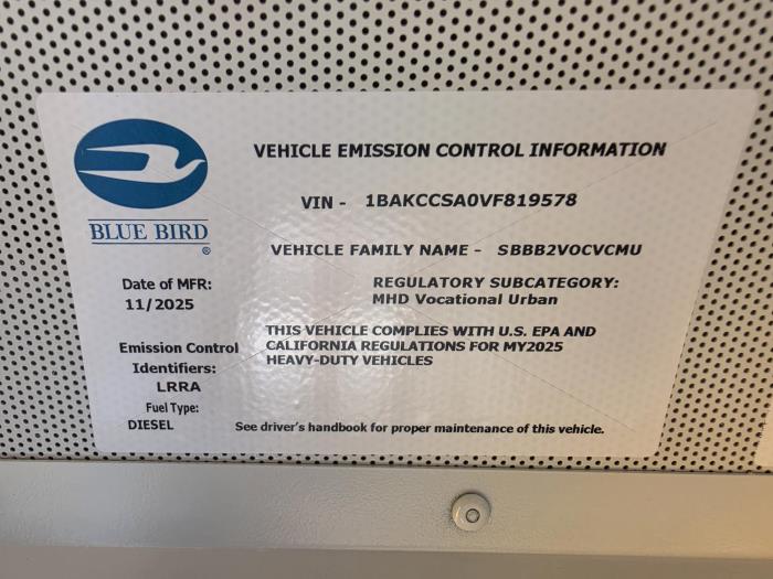 2026 Blue Bird BBCV2610S-0