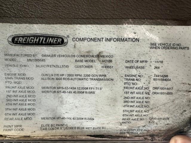 2019 Freightliner Business Class M2 106-17