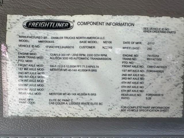 2018 Freightliner Business Class M2 106-6