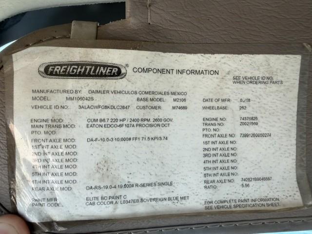 2019 Freightliner Business Class M2 106-16