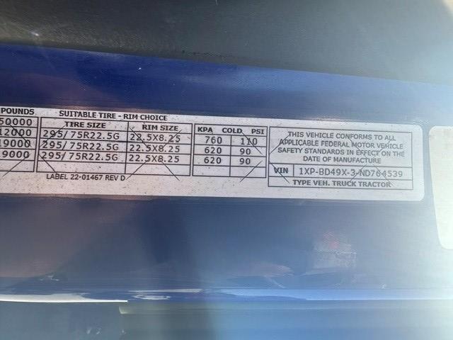 2022 Peterbilt 579-2