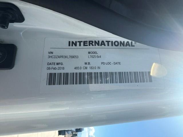 2019 International LT625-4