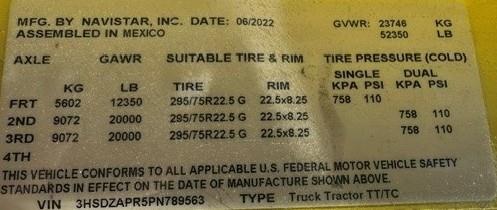 2023 International LT625-12