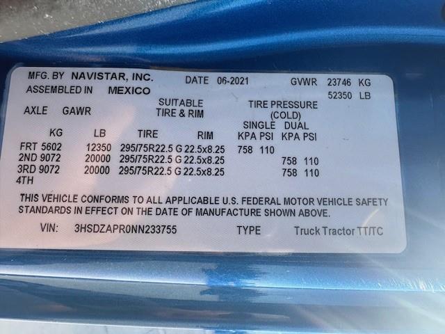 2022 International LT625-9