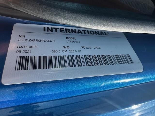 2022 International LT625-10