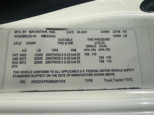 2022 International LT625-8