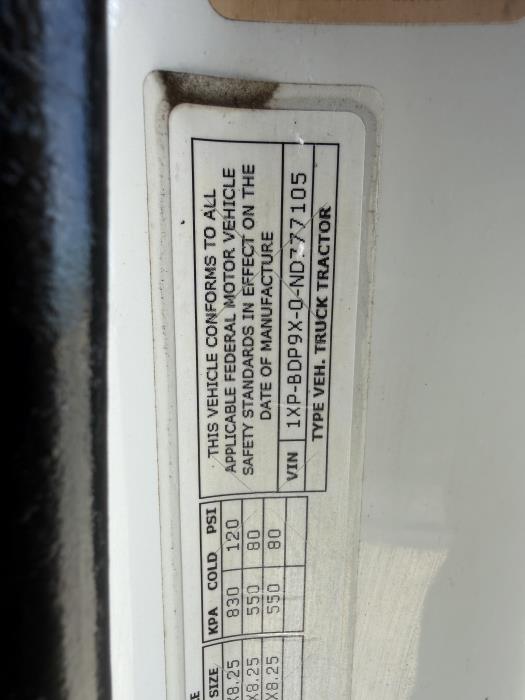 2022 Peterbilt 579-25